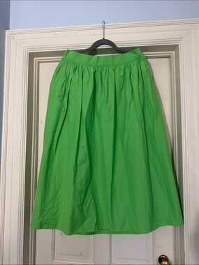 H&M Women’s Bright Green Full Midi Skirt